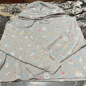 “Friends” grey, cropped, sweatshirt